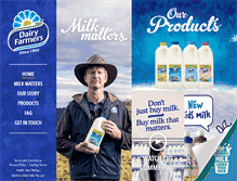 Tablet Screenshot of dairyfarmers.com.au